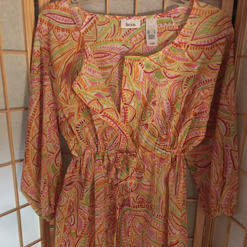 LiZ & CO. - muti colored cover up.✨✨ nwot